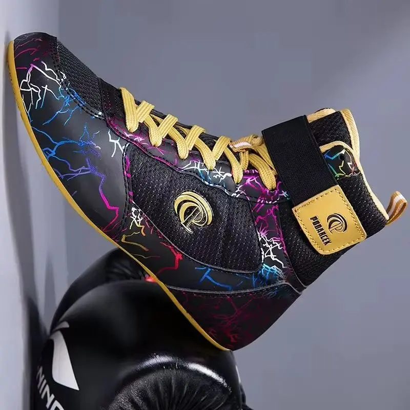

Luxury Brand Wrestling Shoes Comfortable Boxing Shoes Anti-Slippery Fighting Shoes Good Quality Gym Training Shoe For Men Women