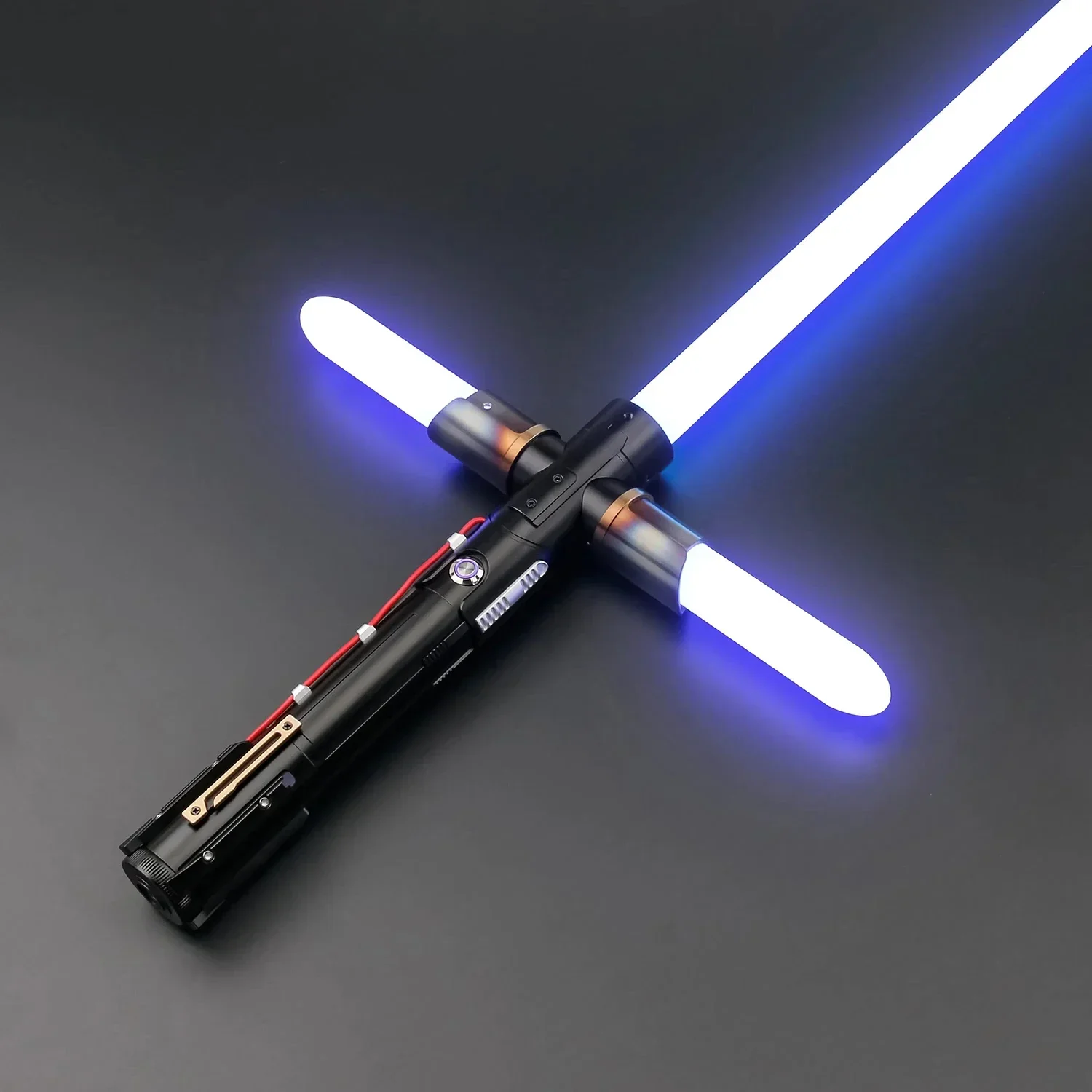 TXQSABER Kylo Ren Lightsaber Crossguard Saber 3 Neopixel Blades Kylo Ren Special Edition Heavy Combat Laser Sword Jedi Cosplay