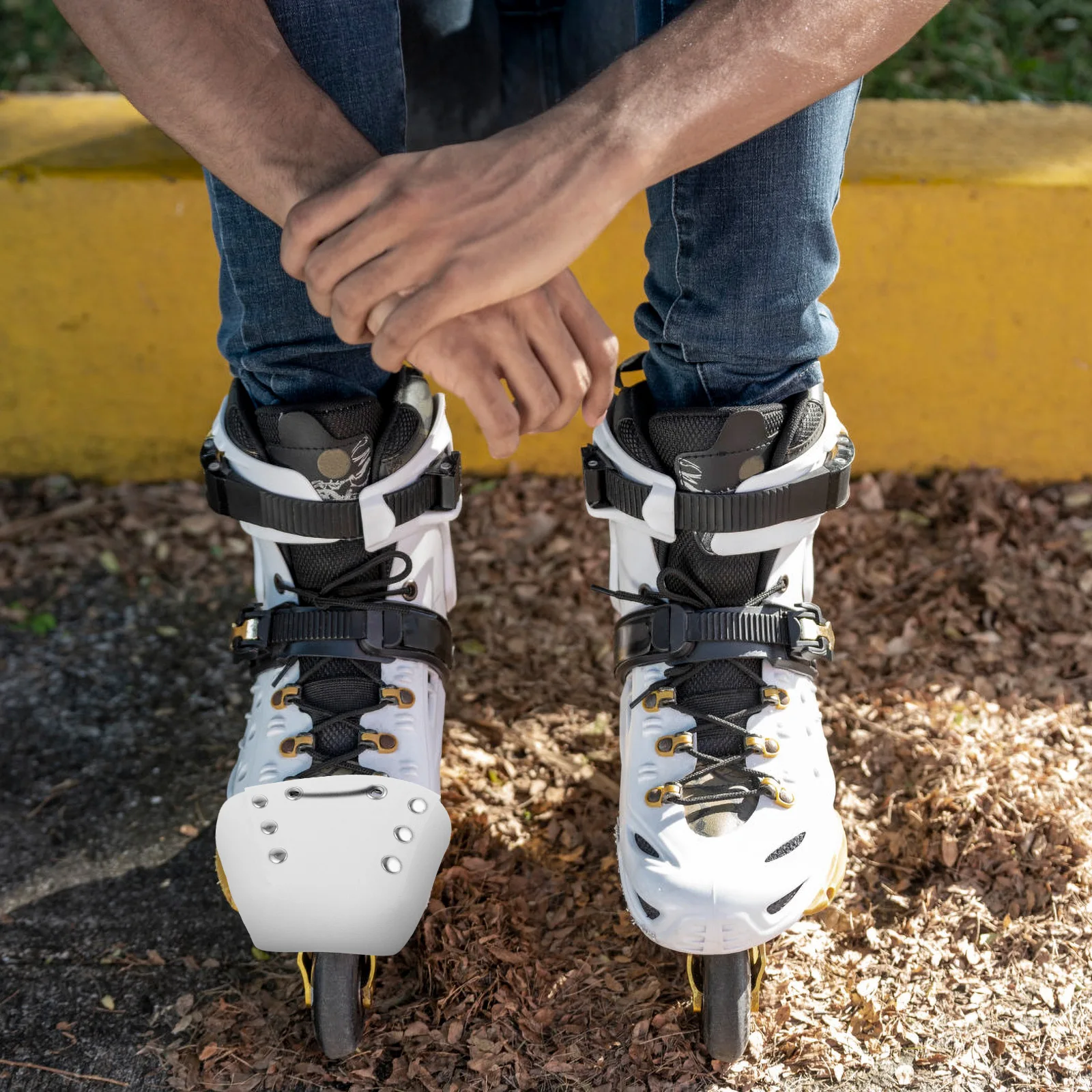 

Roller Skate Toe Guards Protective Cover Durable Safe Simple Design Removable Easy Use Skates Artificial Material Team Sports