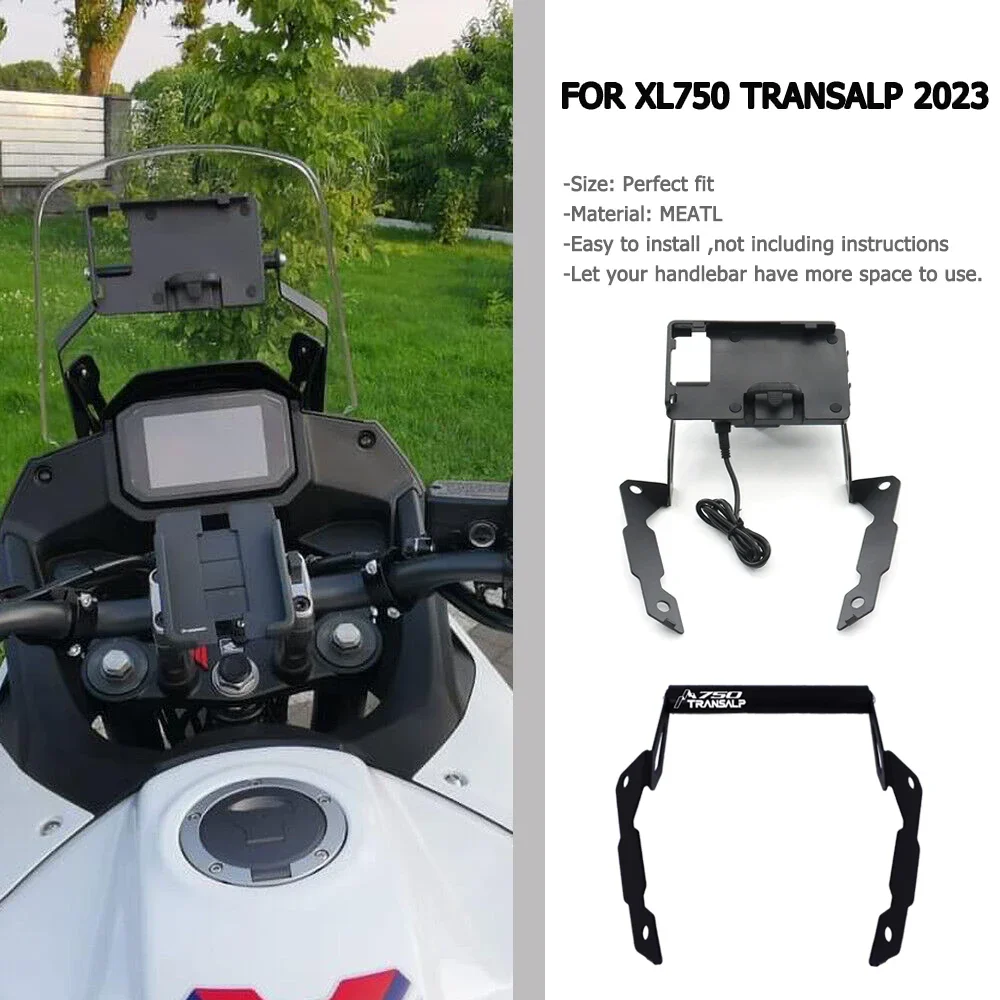 For XL750 Transalp XL750 Motorcycle Windshield Mount Navigation GPS Cell Phone Holder Transalp XL 750 2023 2024 Accessories