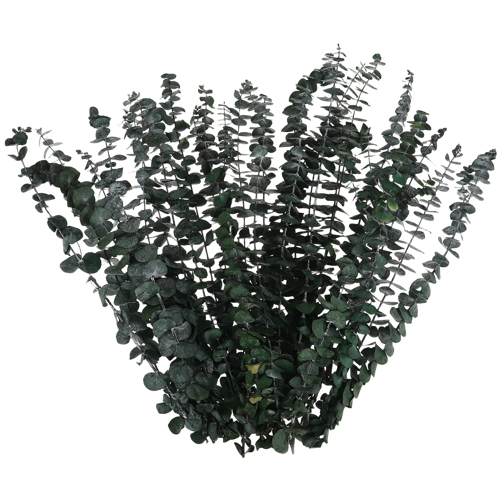 

30Pcs Eternal Eucalyptus Leaf Garland Handcrafted Real Touch Foliage for Office Party Decor Dried Greenery Stems Bundle