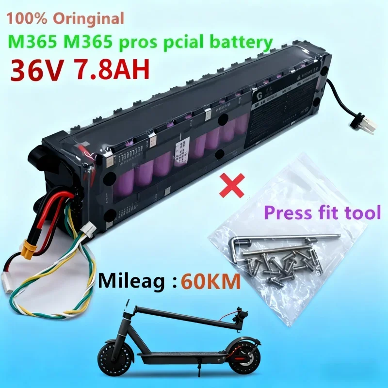 

Original 36V 7800mAh Battery for Xiaomi M365 M356 Pro Special Battery Pack 36V Li-ion Battery 7800mAh