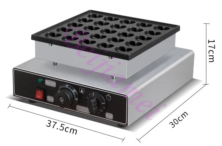 25 Pcs Commercial Ball Shaped Waffle Baker Electric Bomb Burning Takoyaki Maker Machine
