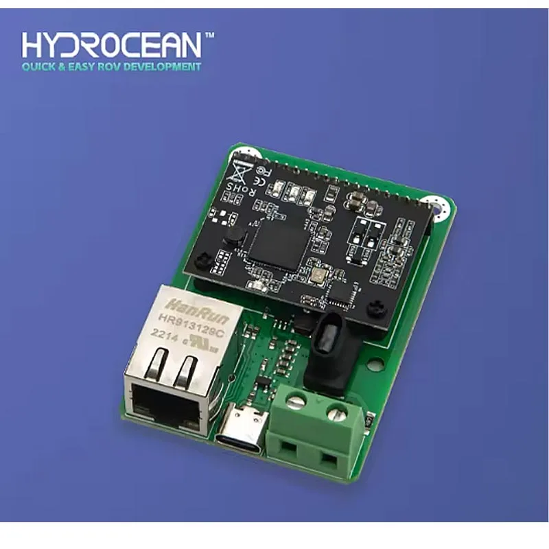 ROV Ethernet interface signal transmission of underwater vehicle Hydrocean 500Mbps power carrier communication module Homeplug