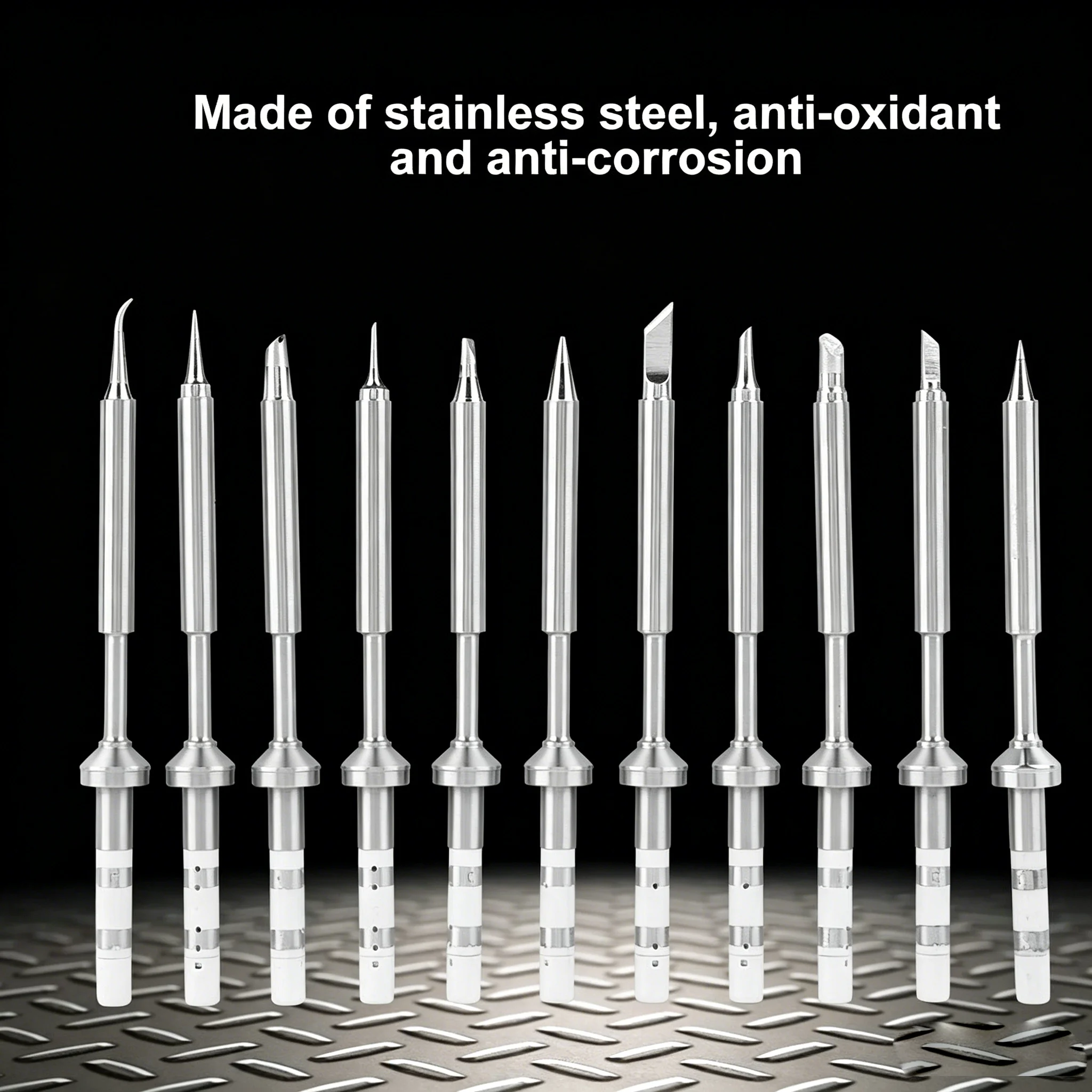 TS-B2, TS-I, TS-BC2, TS-D24, TS-K, TS-KU, TS-C4 Replacement Tips for Pine64 TS100, TS101, and PTS200 Pinecil Soldering Irons