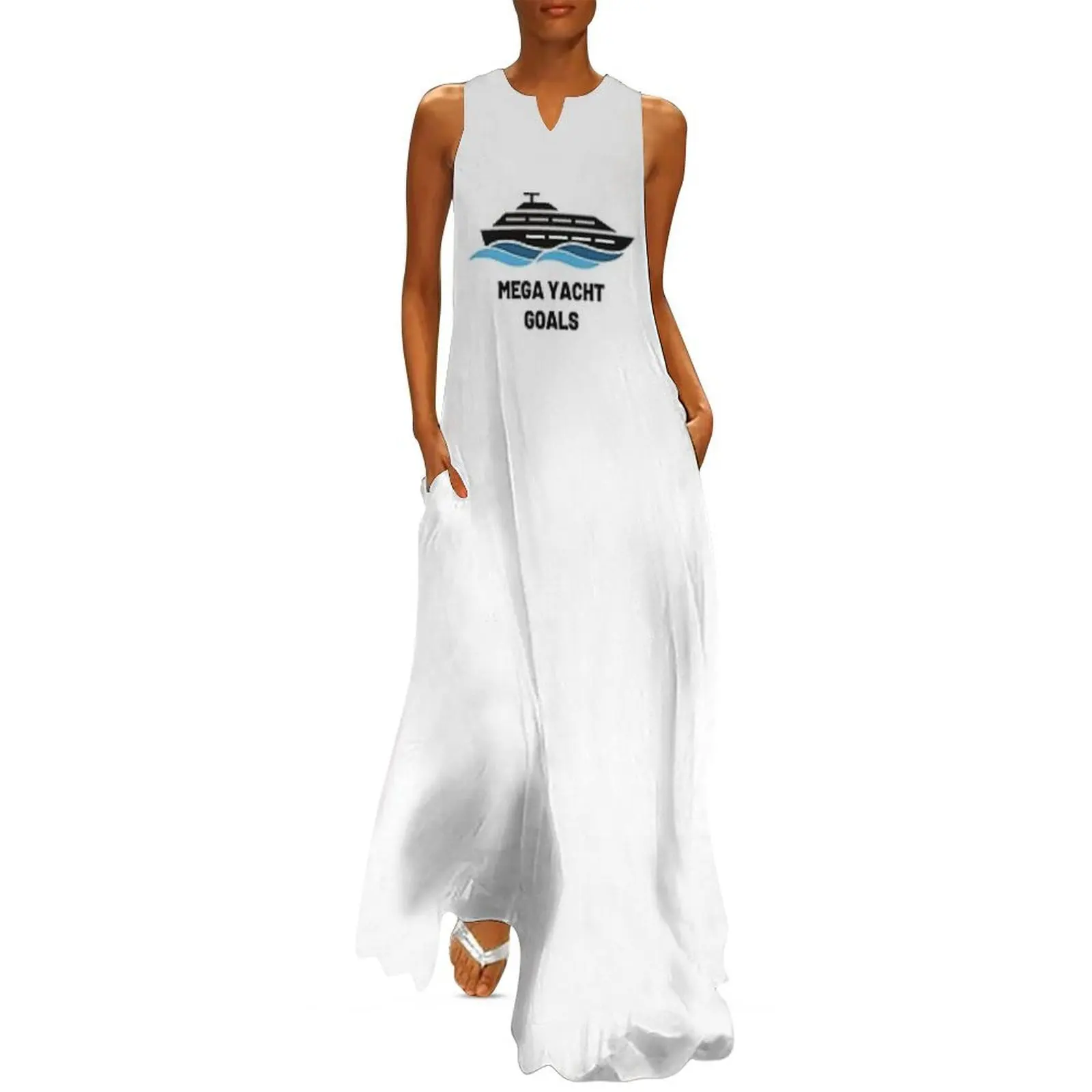 

Mega Yacht Goals Long Dress beach outfits for women Dress woman summer dresses womens 2025 Women's summer dress