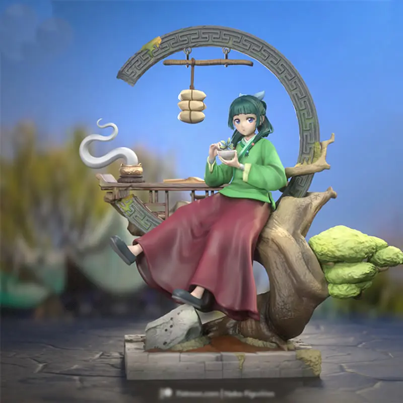

25CM Maomao Chinese Girl 3D Printing Unassembled Unpainted Garage Kits GK Figure Model Kit T_0079