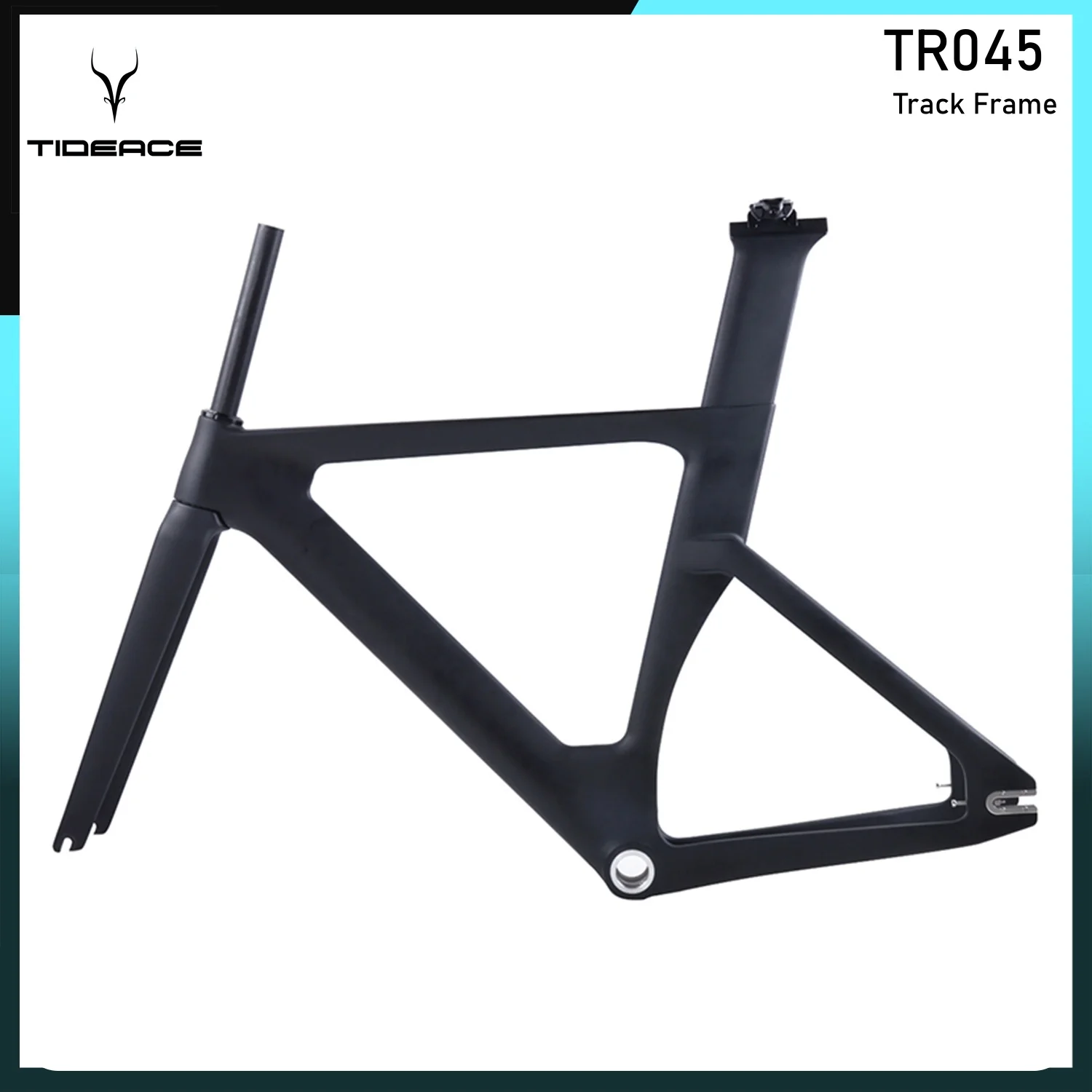 

Tideace Carbon Track Frame Max 28C Track Bike Frameset Fixed Gear Track Bicycle Frame BSA Bottoom Bracket
