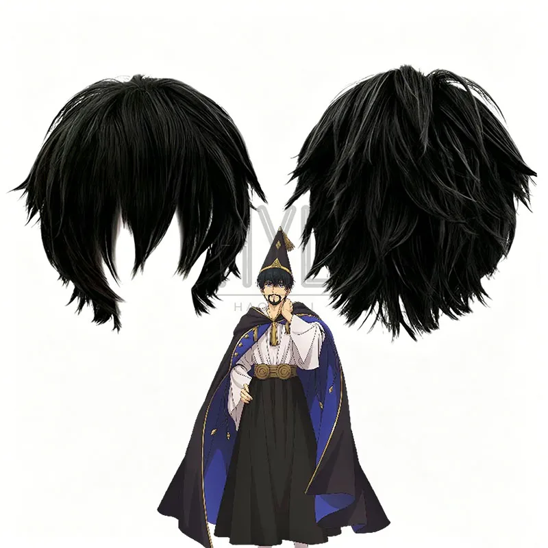 Chapeau de sorcière Anime Atelier Olruggio, perruque de Cosplay, cheveux synthétiques d'apparence naturelle pour femmes et hommes, accessoires de Costume de fête de carnaval d'halloween