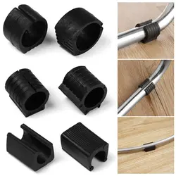 10Pcs U Shaped Chair Foot Anti-front Tilt Floor Glides Tubing Caps Bumper Damper Stool Chair Leg Pipe Clamp Floor Protector Pads