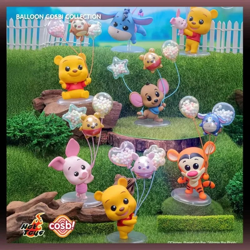 

New Genuine Hot Toys Winnie The Pooh Balloon Series Blind Box Cosbi Tigger Mystery Box Piglet Eeyore Anime Figure Gift Toy
