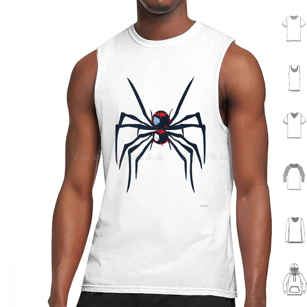 Spider Design Tank Tops Print Cotton Superhero Comics Spiderverse Spider Comic Hombre De Hierro Animation Cool