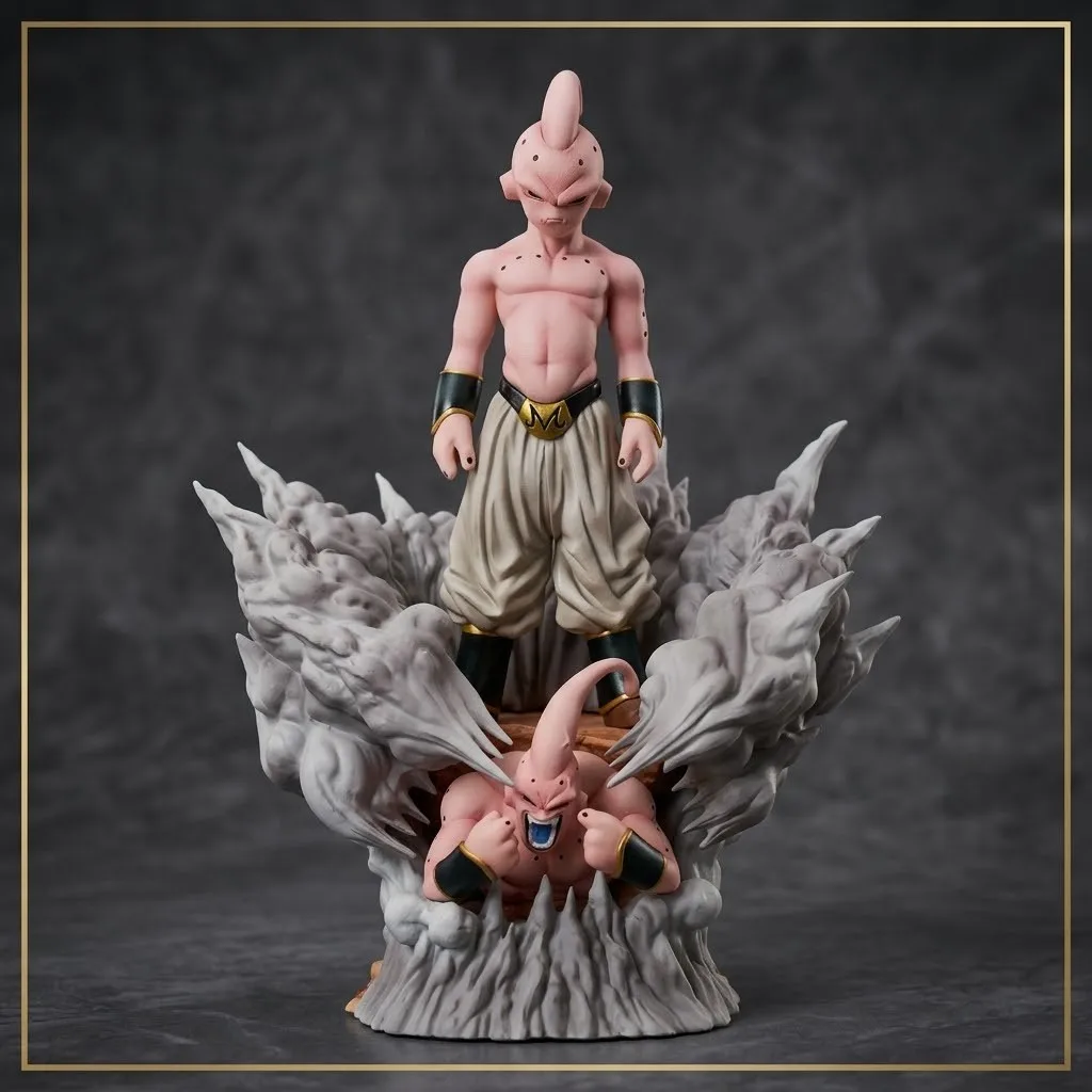 Figura de PVC de Anime Dragon Ball Z Super Saiyan Majin Buu, Estatua Coleccionable, Adornos para Escritorio y Coche, Modelo de Juguete, Regalos