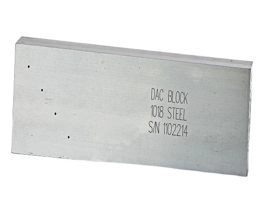 

DAC Ultrasonic Calibration Test Block