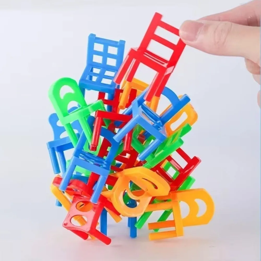 كتل التجميع كراسي التراص كرسي الأطفال التراص لعبة الأطفال لعبة تعليمية كرسي سطح المكتب لعبة التراص