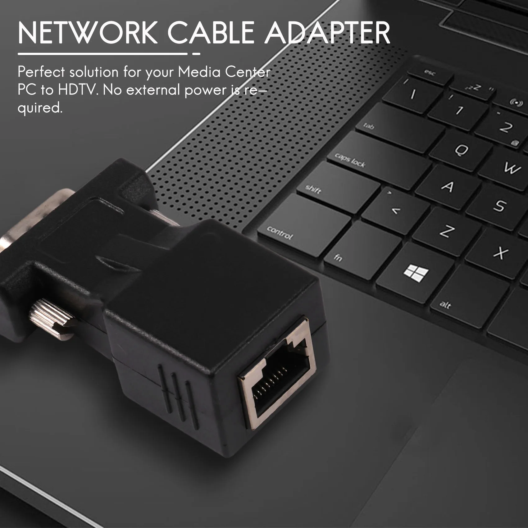 Vga extender männlich zu lan cat5 cat6 rj45 netzwerk kabel adapter