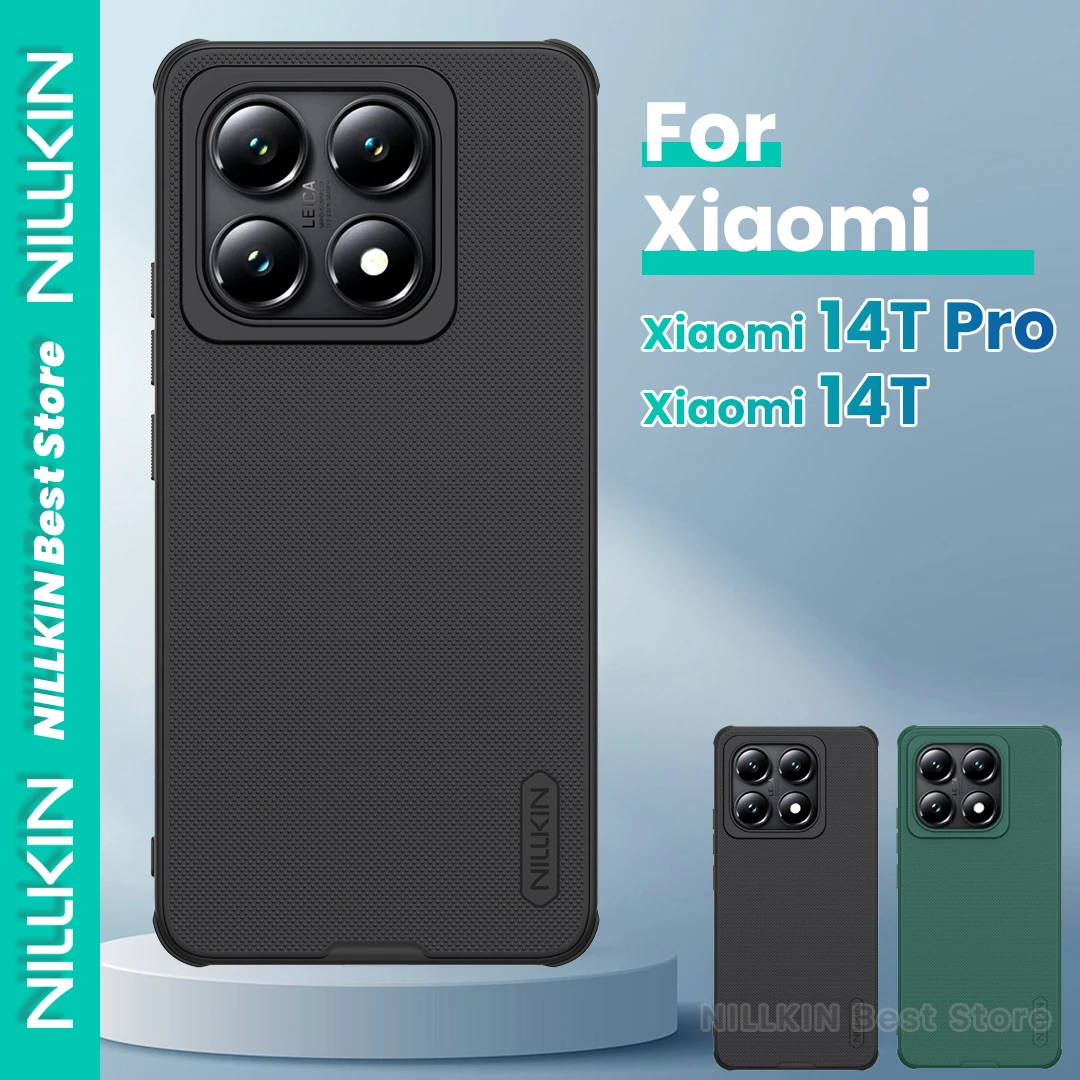 

Чехол Nillkin для Xiaomi 14T Pro/14T, чехол для телефона с гранулированной текстурой, ТПУ, мягкий край, четырехугольная подушка безопасности, противоударный защитный чехол
