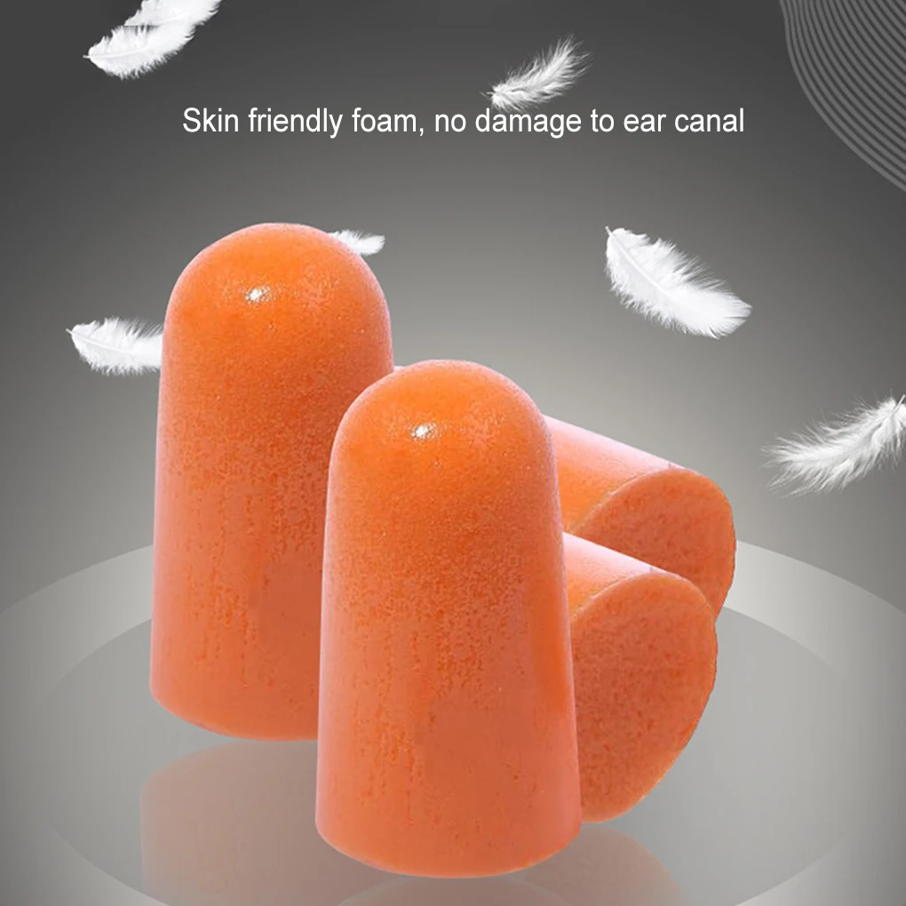 Travel Reducer Sleep Noise Ear Plug Foam Earplug Protector