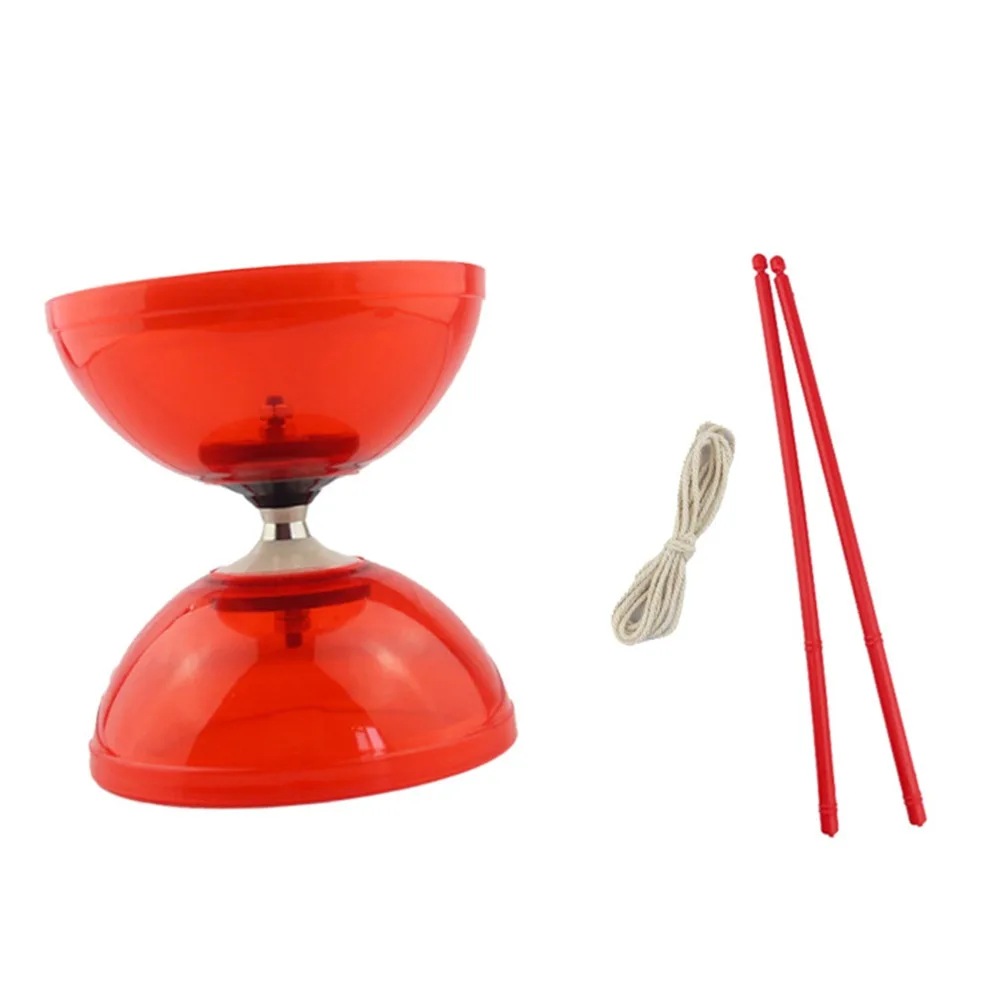Diábolo Chino Portátil de Cuero, Suave y Grueso, Juego de Diábolo Chino con Forma de Cuenco para Ejercicios de Diábolo