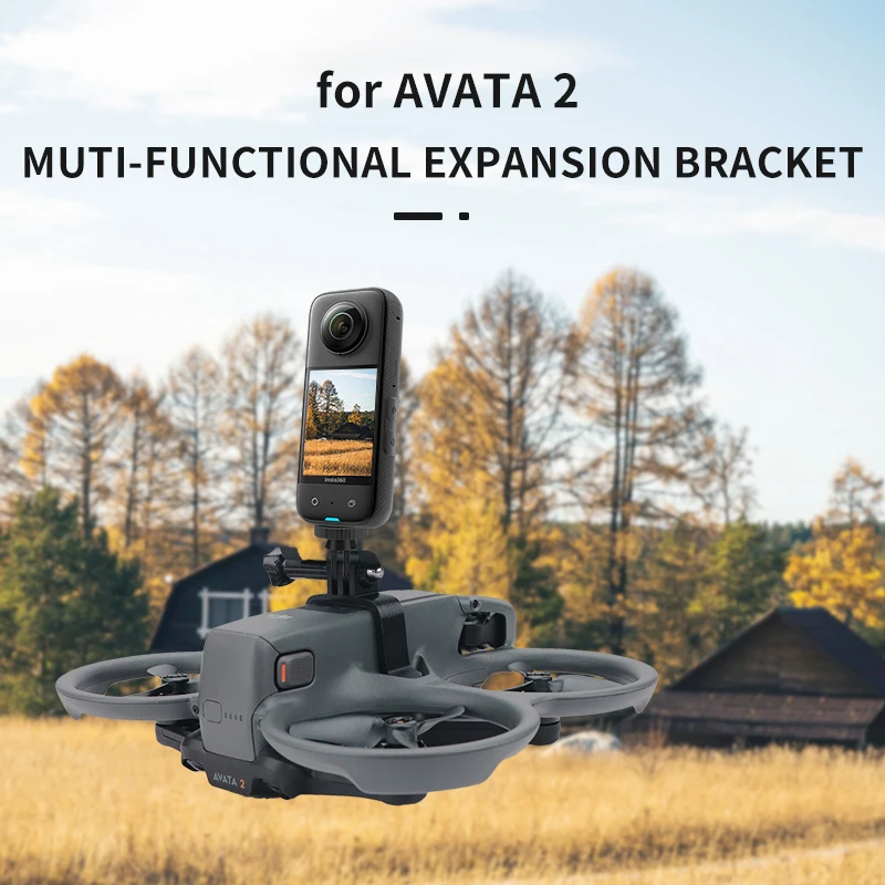 

Top Extension Bracket for DJI AVATA 2 Drone Gopro Insta360 Action Camera Connection Adapter 1/4 Screw Holder Mount for AVATA2