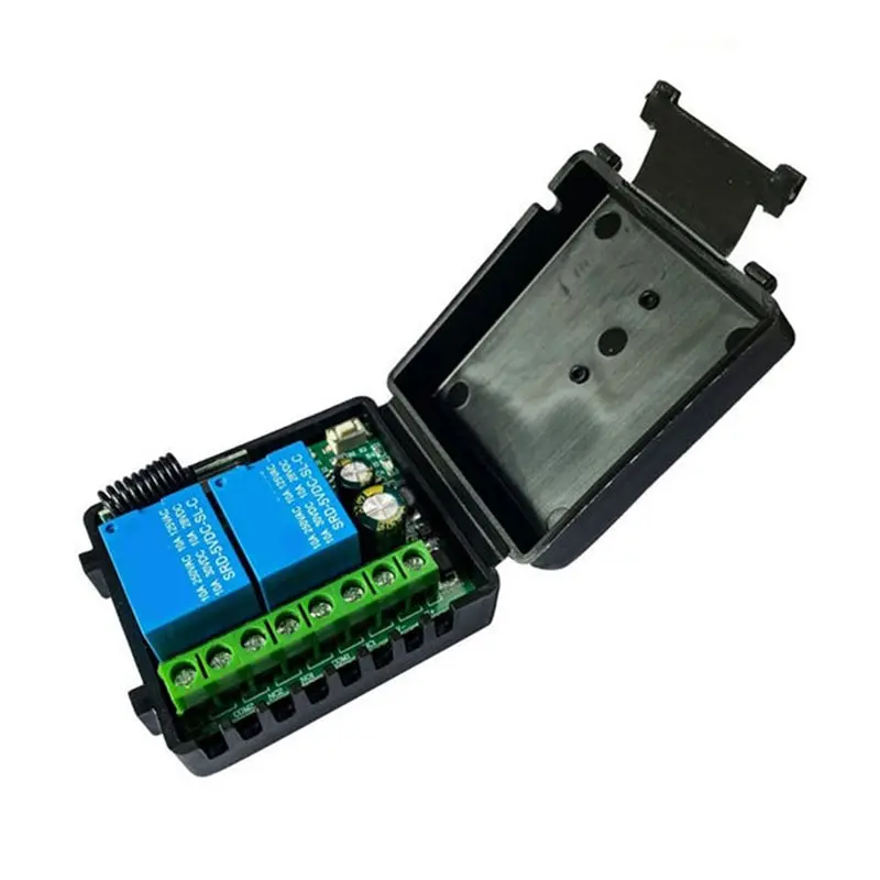 A99E-2X 5V 12V 24V 2 Channel Motor Control Switch Forward Reverse Telescopic Rod Wireless Remote Control Switch 433M
