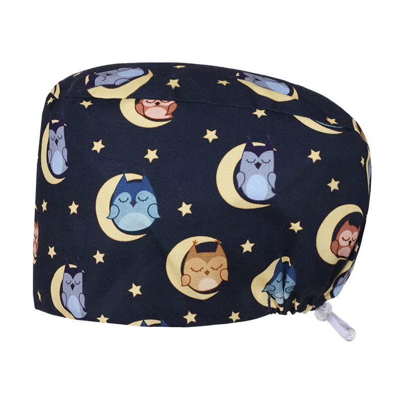 Premium Medical Scrub Cap Cotton Moisture Wicking Dentist Hats Breathable Pet Shop Nursing Hats Top-Quality Surgical Hat  K990