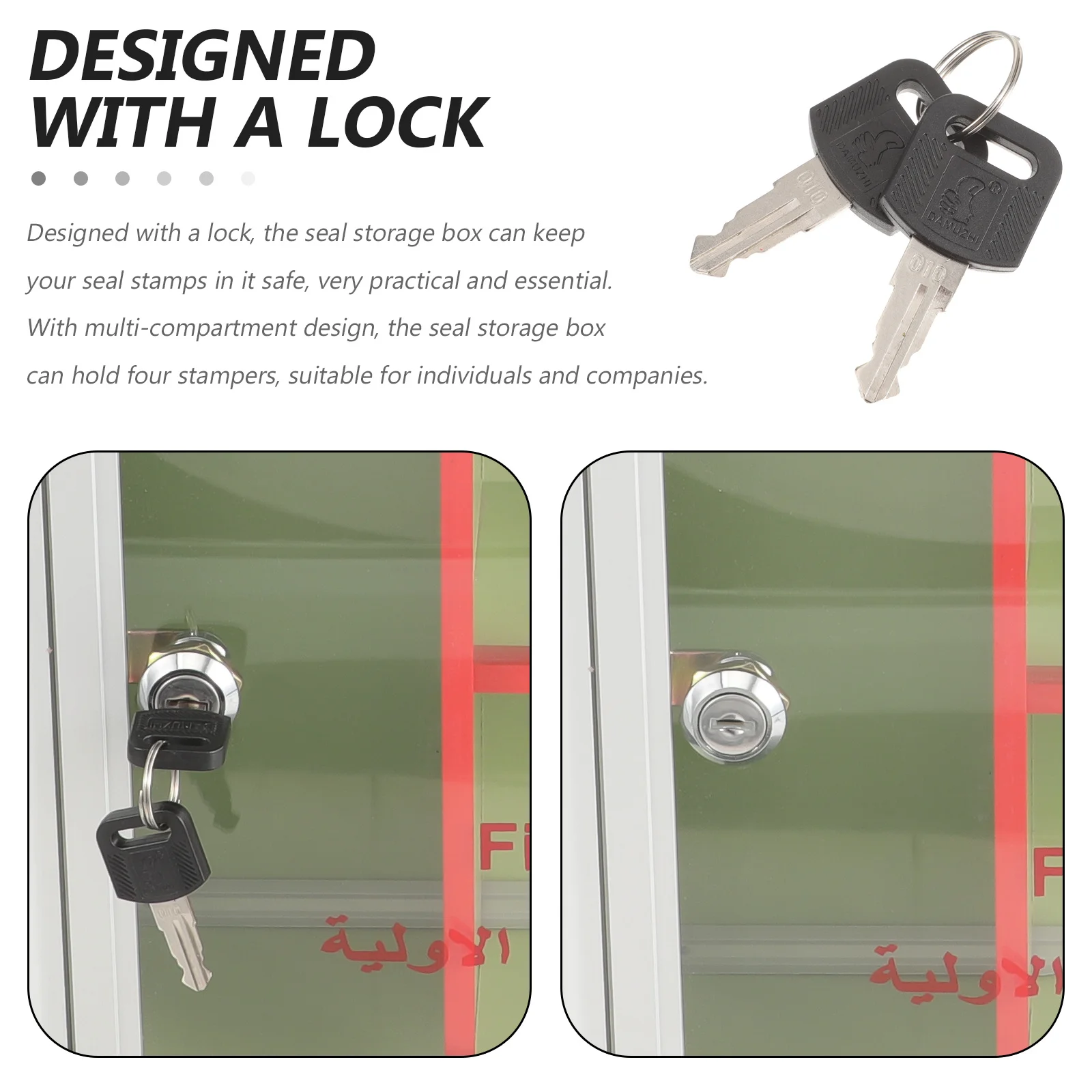 Emergency Medicine Box Aluminum Alloy Large Capacity Portable First Aid Case Wall Hanging Lockable Storage Container for Home