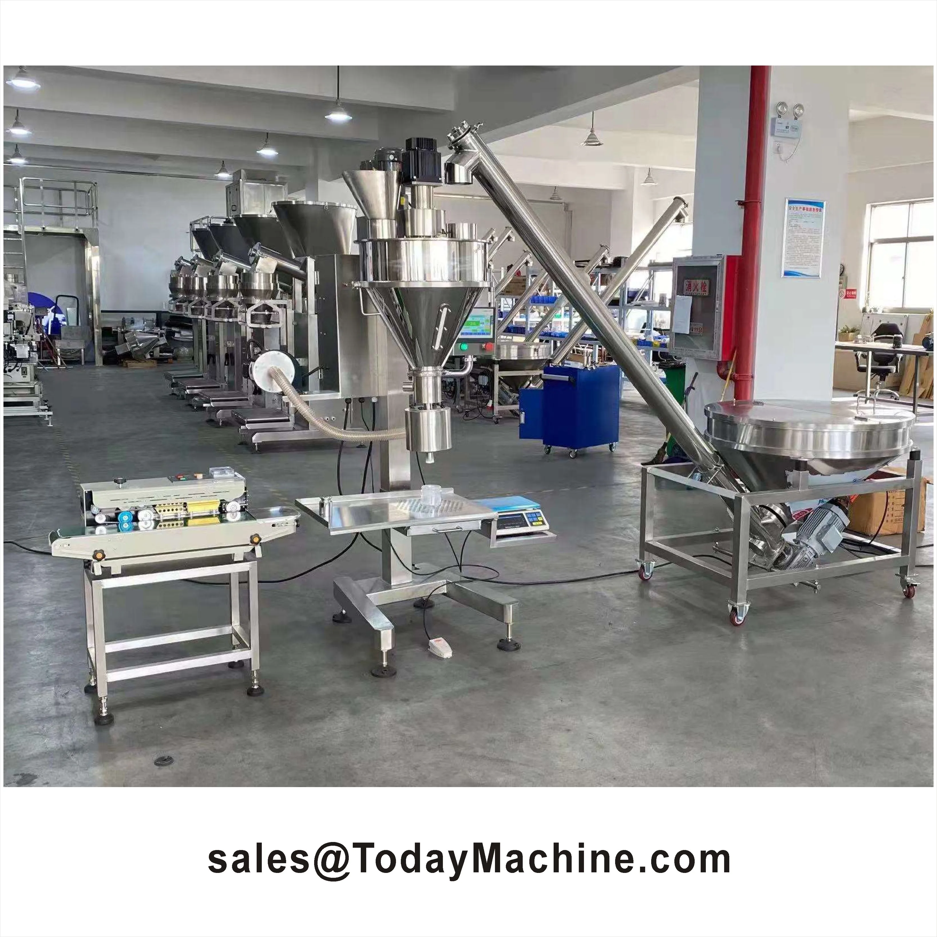 Semi Automatic Auger Filler Coffee Chili Small Protein Dry Milk Spice Powder Filling Machine
