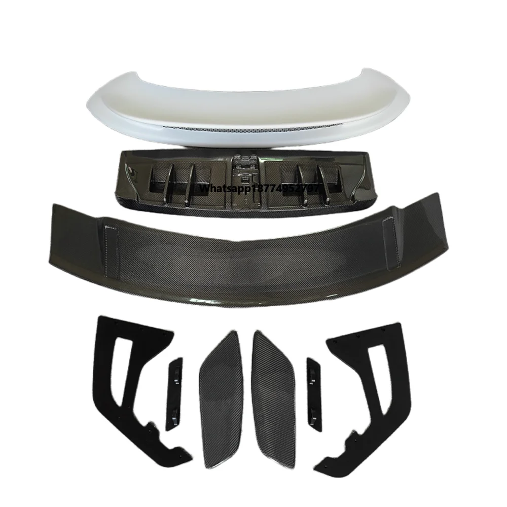 Automotive Component Carbon Fiber GT3 Style Rear Wing Spoiler for  911 992 GT3 Style Resin Primer Carbon Fiber GT Spoiler