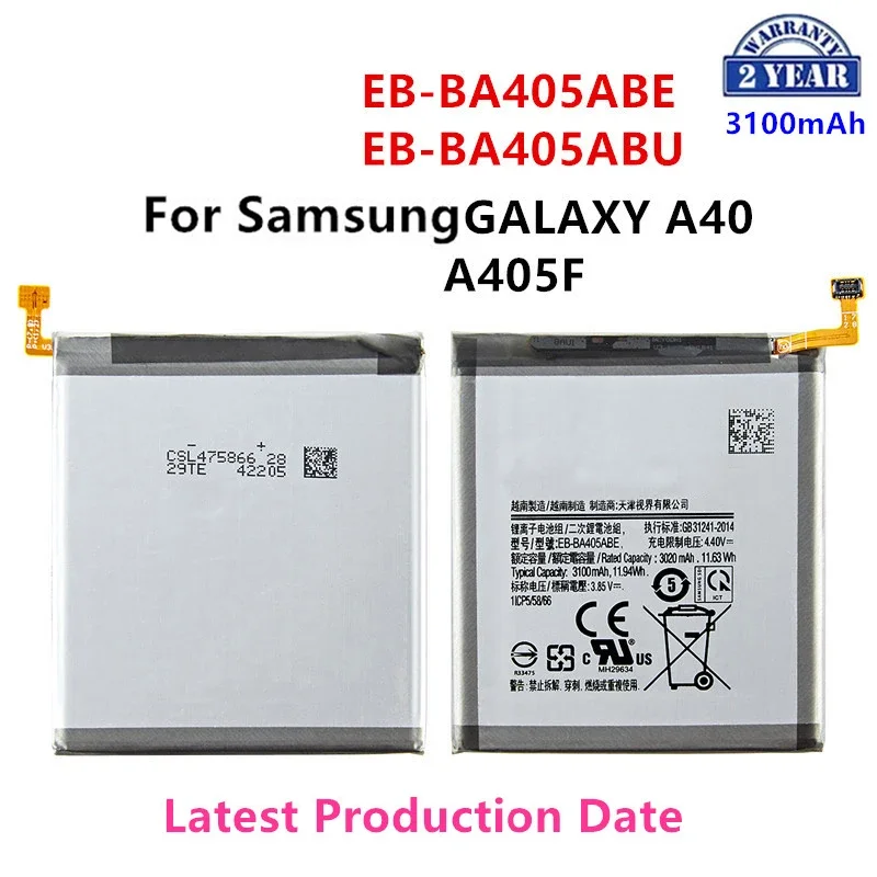 

Brand New EB-BA405ABE EB-BA405ABU 3100mAh Battery For Samsung Galaxy A40 2019 SM-A405FM/DS A405FN/DS GH82-19582A