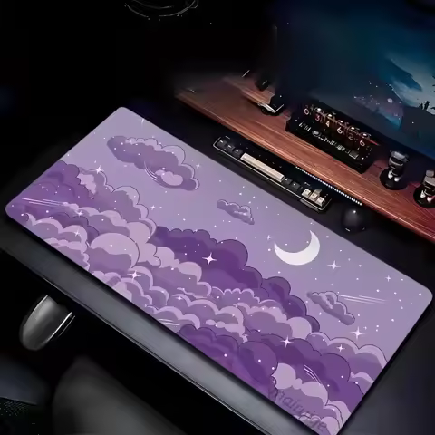 Pretty Purple Clouds Mouse Pad Large Computer Office Game Table Mat XXL Rubber Anti-slip Gaming Keyboard Mousepad Long Desk Pads