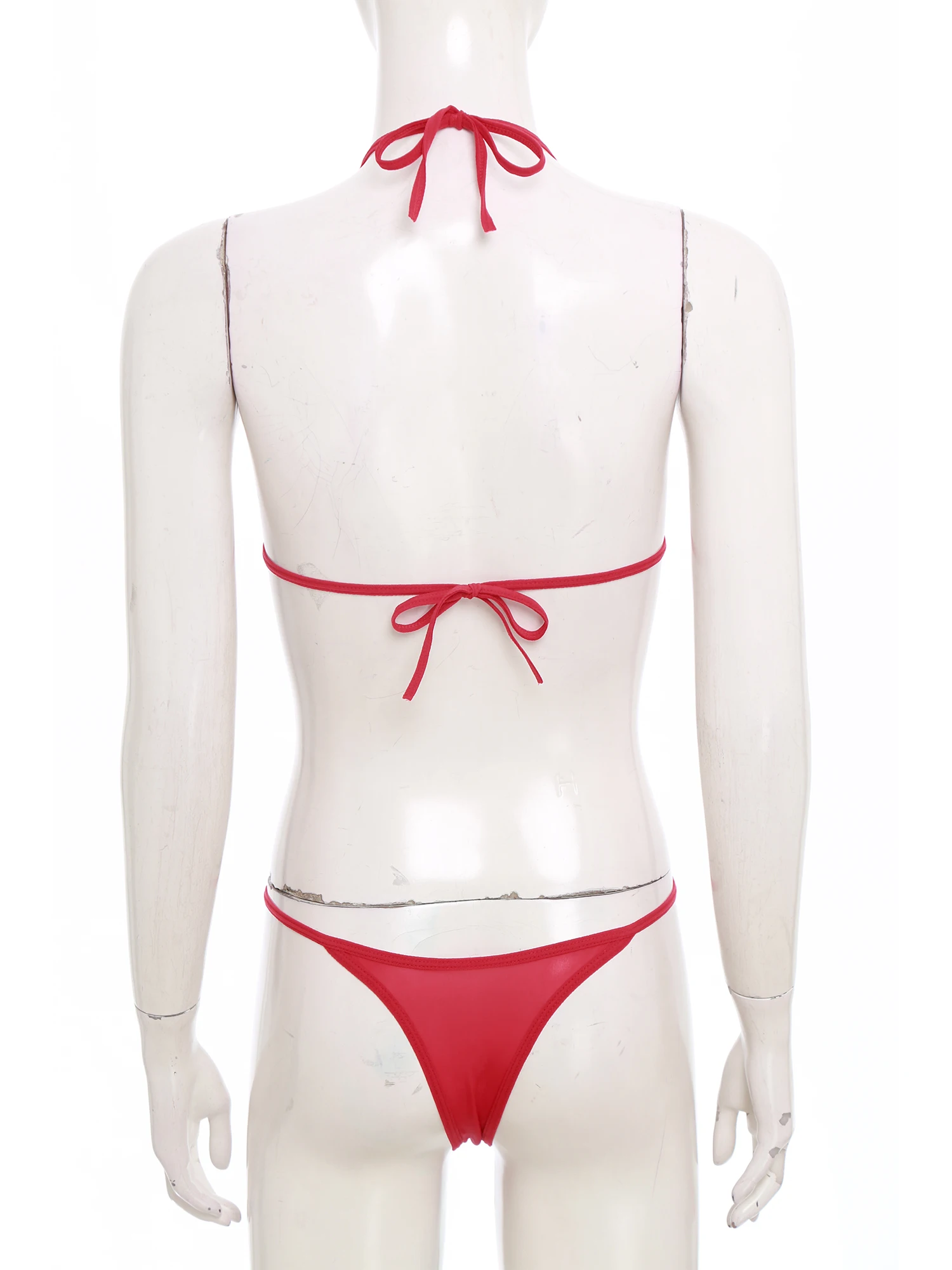 Costume da bagno donna micro bikini body scava fuori mini reggiseno halter backless T-back body costumi da bagno costume intero