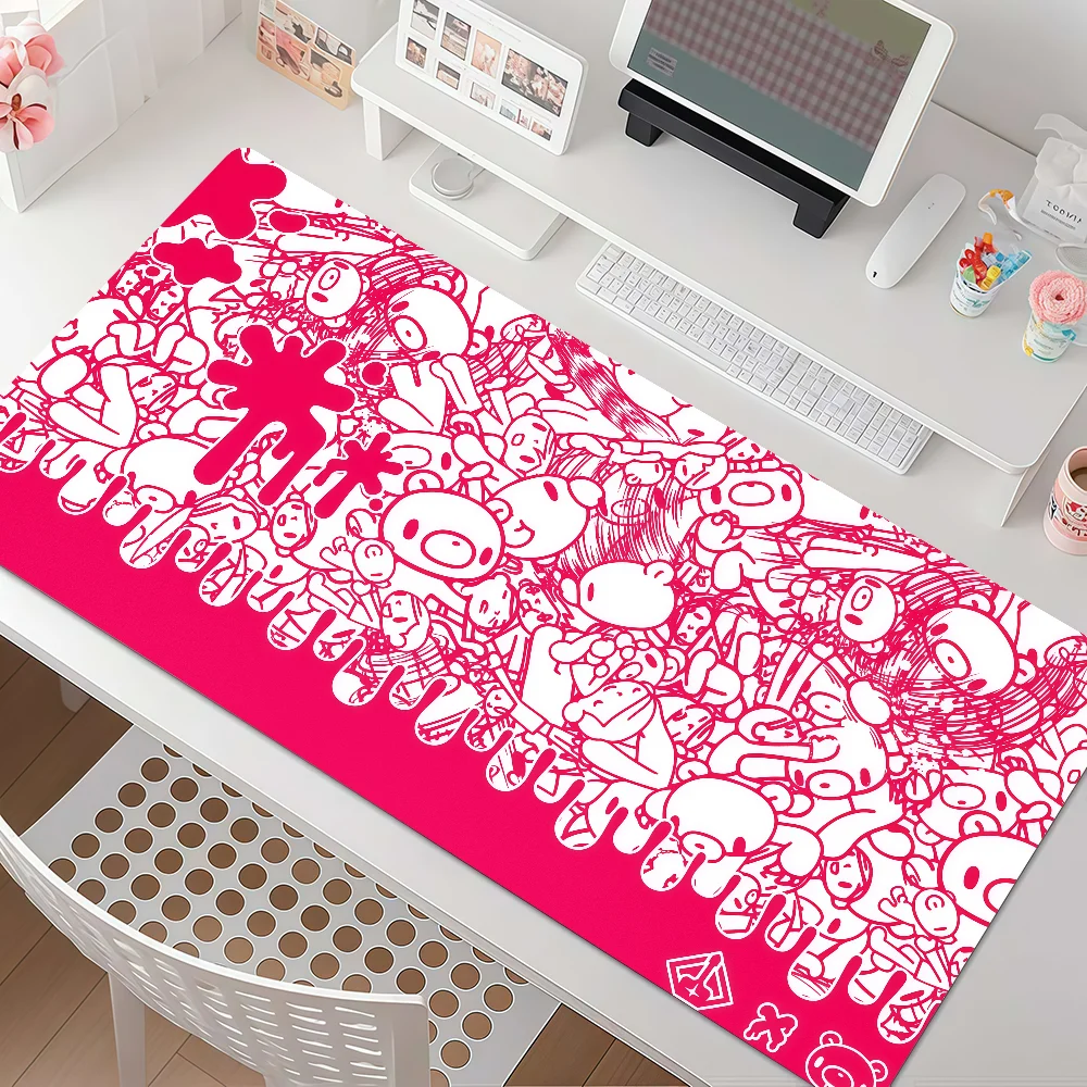 Cartoon Bear Mouse Pad Anti Slip Rubber Edge Locked Thickened Laptop G-Gloomy Gaming Desk Mat