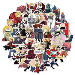 10/30/50pcs Fullmetal Alchemist Anime Stickers Cool Edward Elric Cartoon Sticker Skateboard Notebook Phone Graffiti Decals Pack