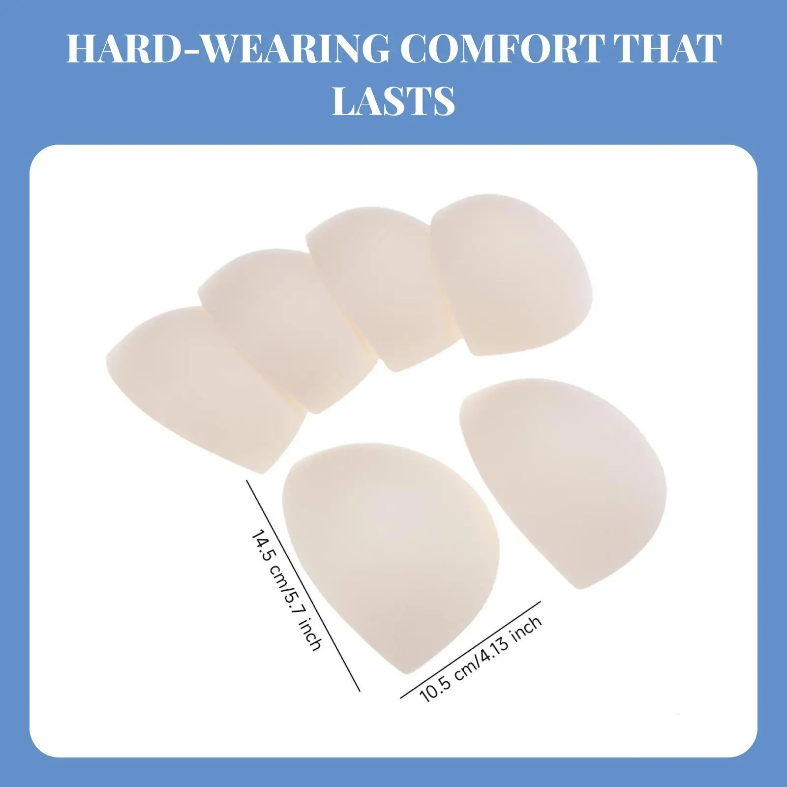 Foam Bra Insert Lightweight Sponge Removable Bra Pads Sport Bra Pad Enhancers for Yoga Bra and Bikini Tops