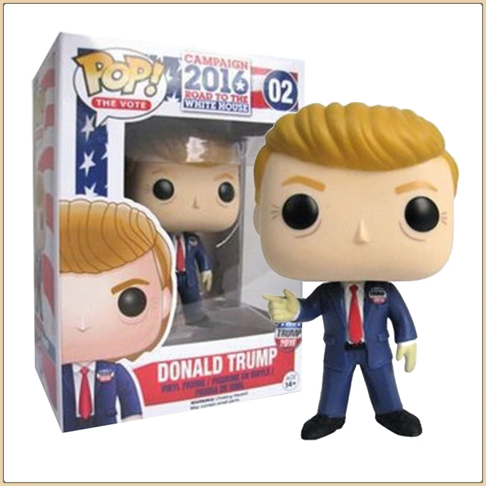 

Funko POP Donald Trump Action Toy Figures Free America President of The United States Models Periphery Dolls Gifts for Children