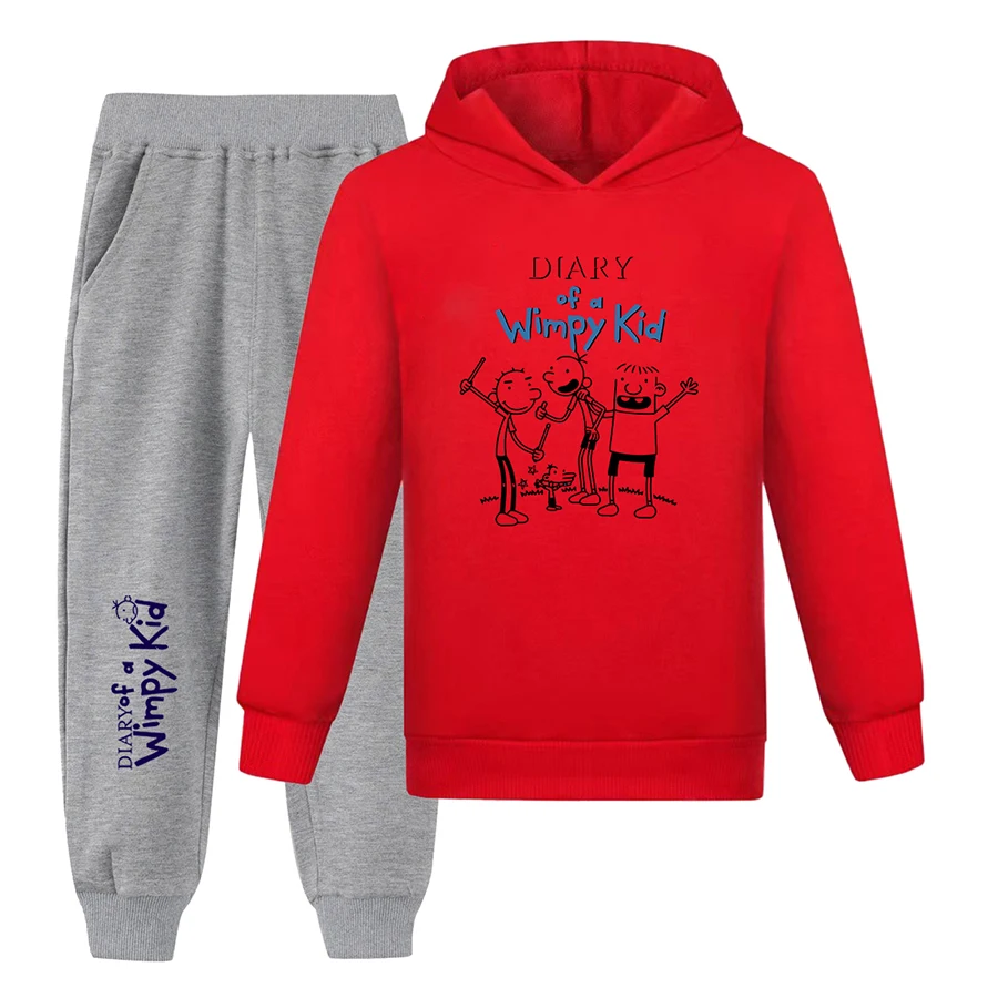 Diary of A Wimpy Essentials Hoodies for Teenage Boys Girl Sweatshirts Kids Clothes Sweatshirt for Boy Child Sweatshirt Girl From