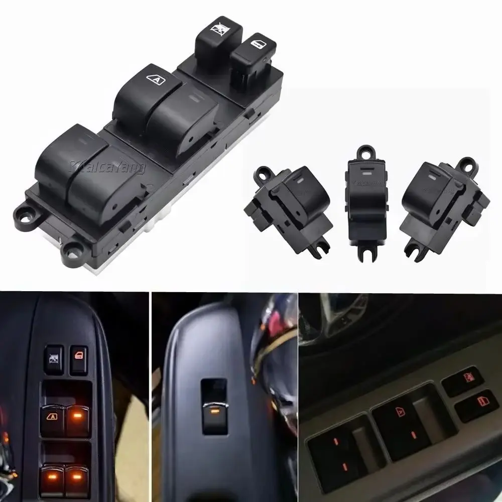 

4PCS 25411-AX010 25401-1JY0A For Nissan Tiida Rogue Versa Pathfinder Teana Auto Car Power Window Switch 25401-EL30 254011JY0A