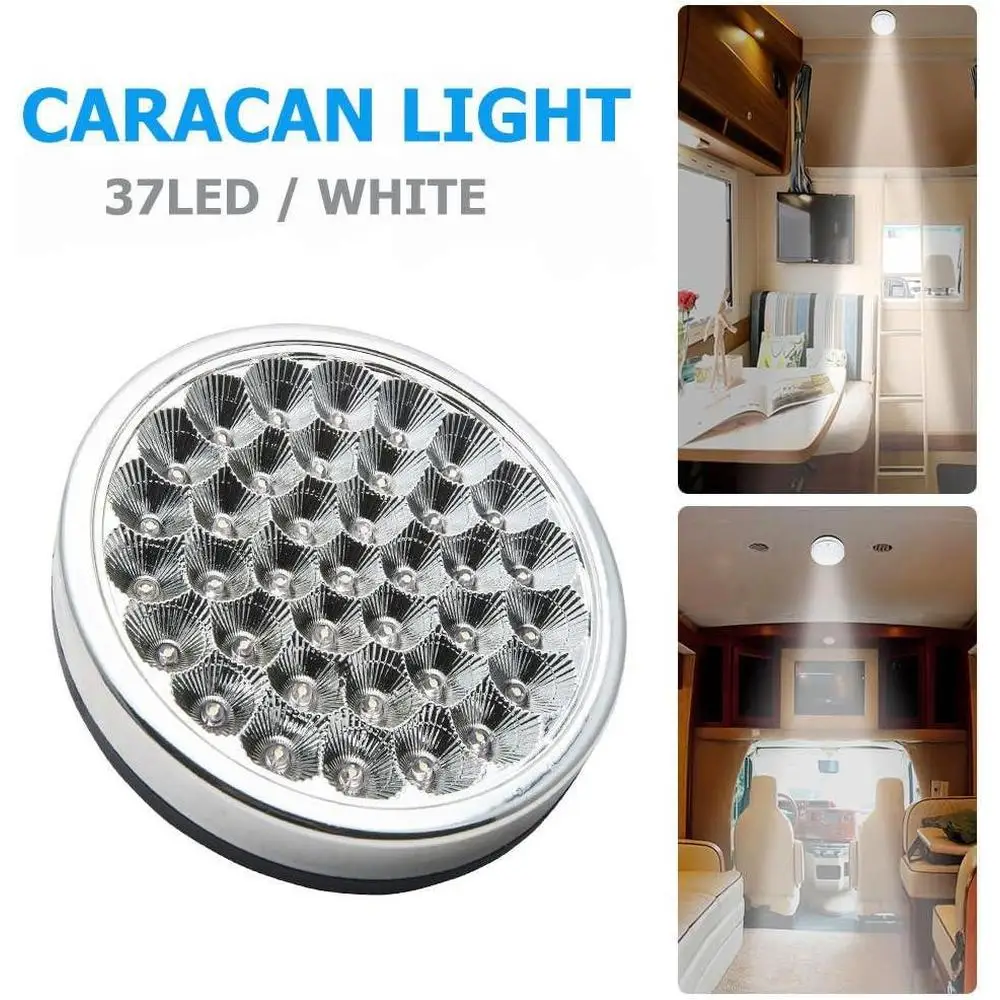 مناسب للتركيب في السيارات والشاحنات والقوافل والمركبات الترفيهية. مصباح إضاءة داخلي للسقف على شكل قبة #4