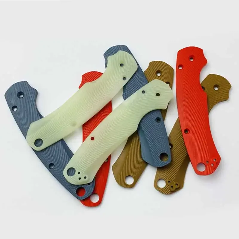 11Colors Fold Knife G10 Material Handles Grip Patches for Spyderco Paramilitary 2 C81 PARA2 PM2 Scales DIY Make Accessories Part