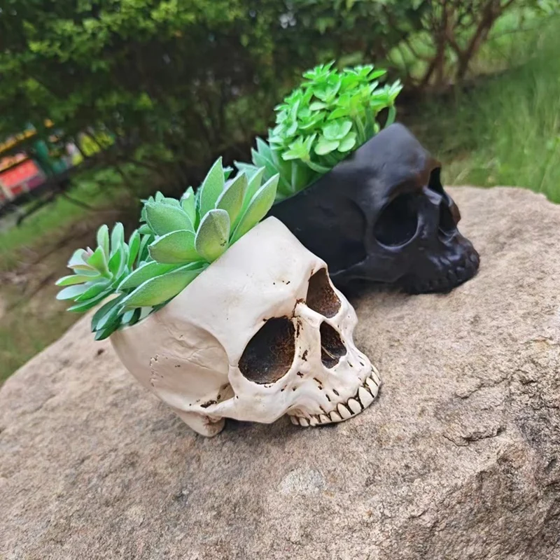 ABUL-ตกแต่งสวนกลางแจ้งฮาโลวีนSkullตกแต่งดอกไม้ฉ่ําหม้อGothicตกแต่งบ้าน
