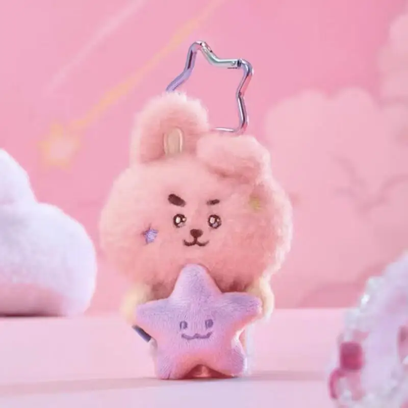 10 سنتيمتر أنيمي الكرتون Bt21 ألعاب من نسيج مخملي الإبداعية الجديدة السفر سلسلة تاتا كوكي أفخم دمية ظهره المفاتيح ملحق هدية للأصدقاء
