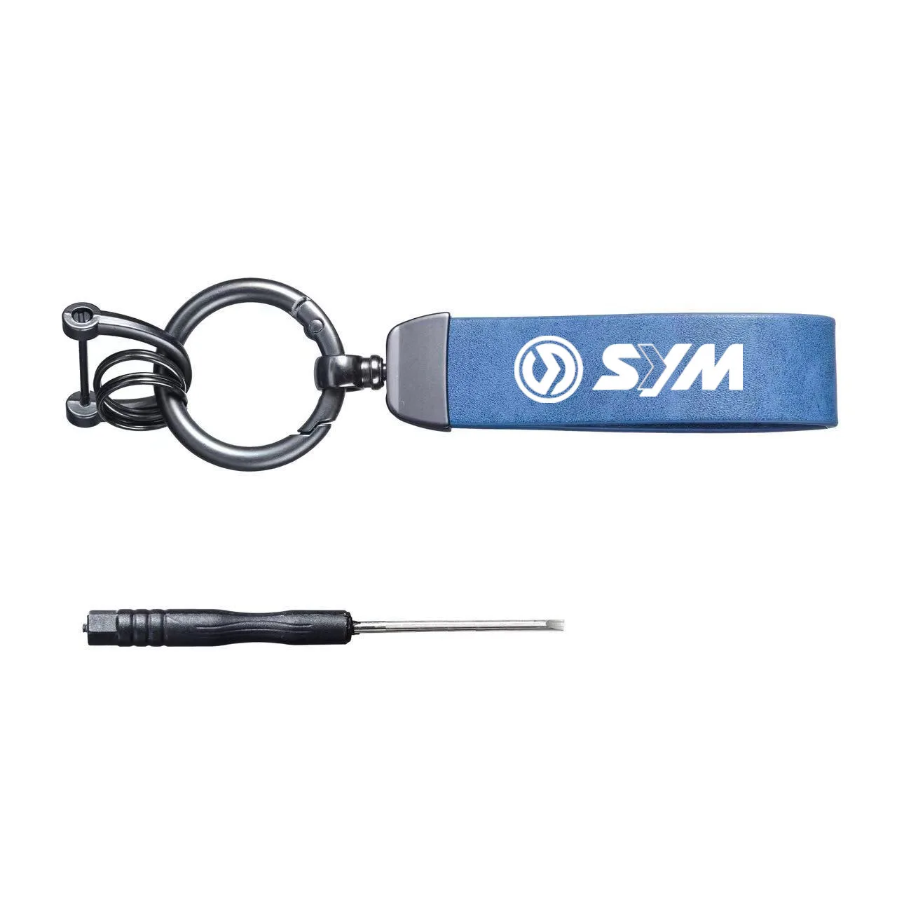 Motorcycle Accessories CNC Keychain Keyring Fit For SYM JP150 GR125 fiddle 3 FNX150 maxsym 400i 600i Key PU Leather