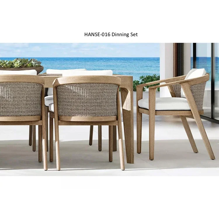 Garden Set Outdoor Dining Table Fashion Wood Garden Chair Table Outdoor Setting Furniture Set