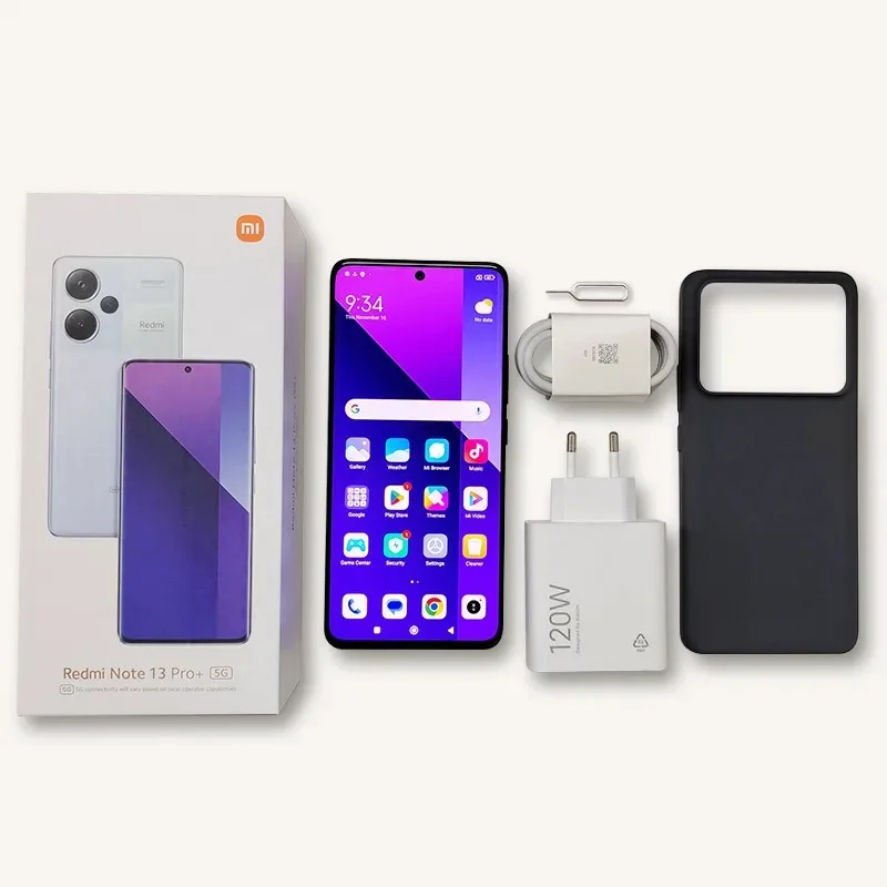 Xiaomi Redmi Note 13 Pro+ Plus 5G Smartphone NFC 12GB+512GB 200MP OIS Triple Camera 120Hz AMOLED 120W Charge Global Version