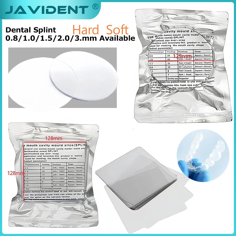 Dental Lab Splint Thermoforming Materials Retainer Slice Vacuum Forming Sheet Soft Hard Dentist Ortho Accessories Round/Fang