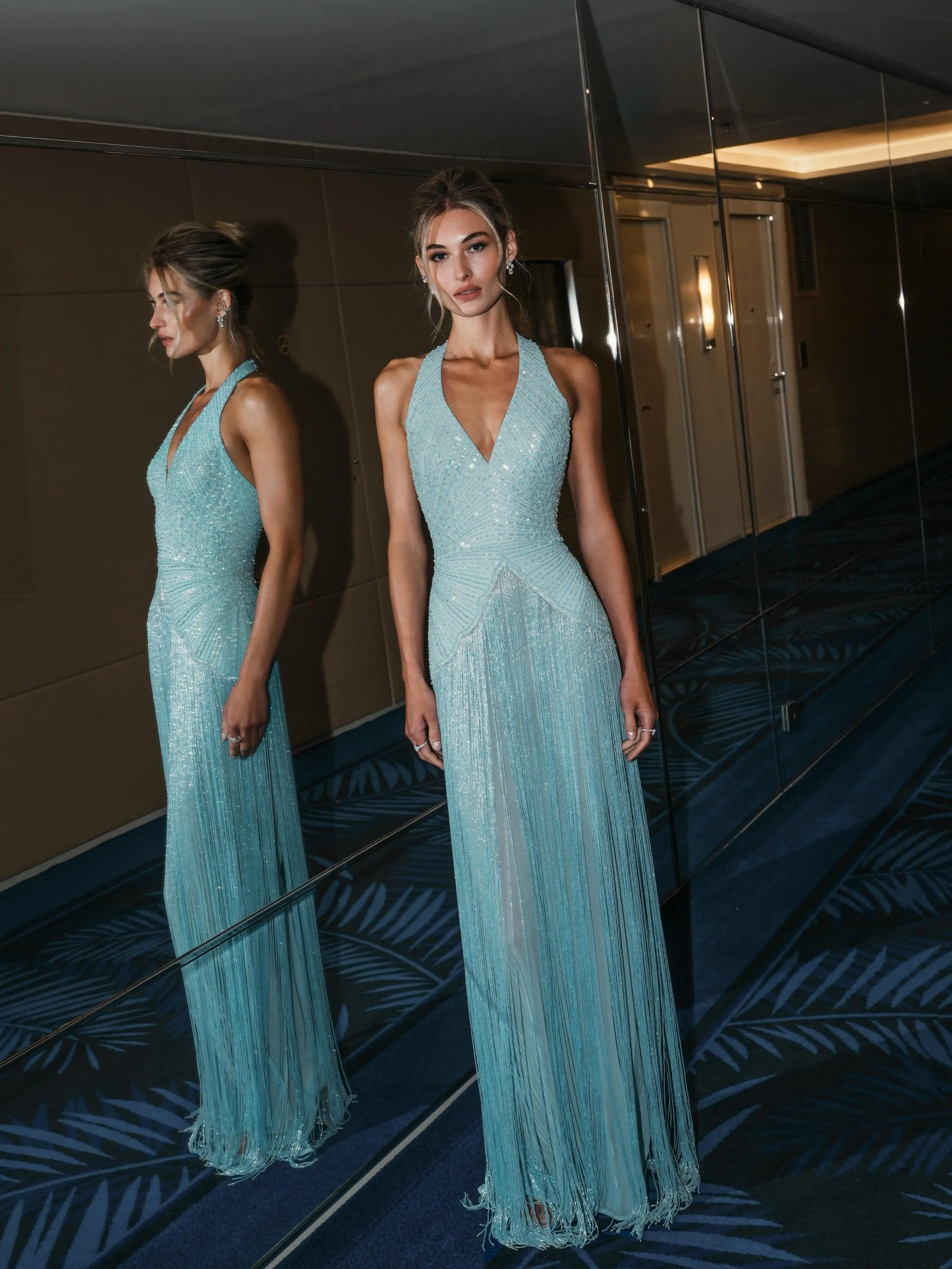 Spaghetti Strap Pleats Prom Dresses Mint Green Sleeveless Customized Formal Evening Sweep Train Party Dresses 2026 image 4