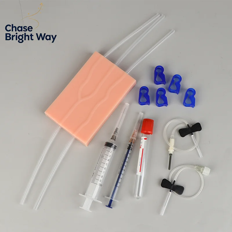 Venipuncture Injection Practice Pad Simulation Human Skin Tear Resistant Portable For Students Nurses Suture Training Model