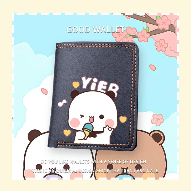 

cartoon BuBu and Yier Panda printing Short Wallet Coin Purse Student Fashion Personality Zero Wallet Card Wallet birthday gift