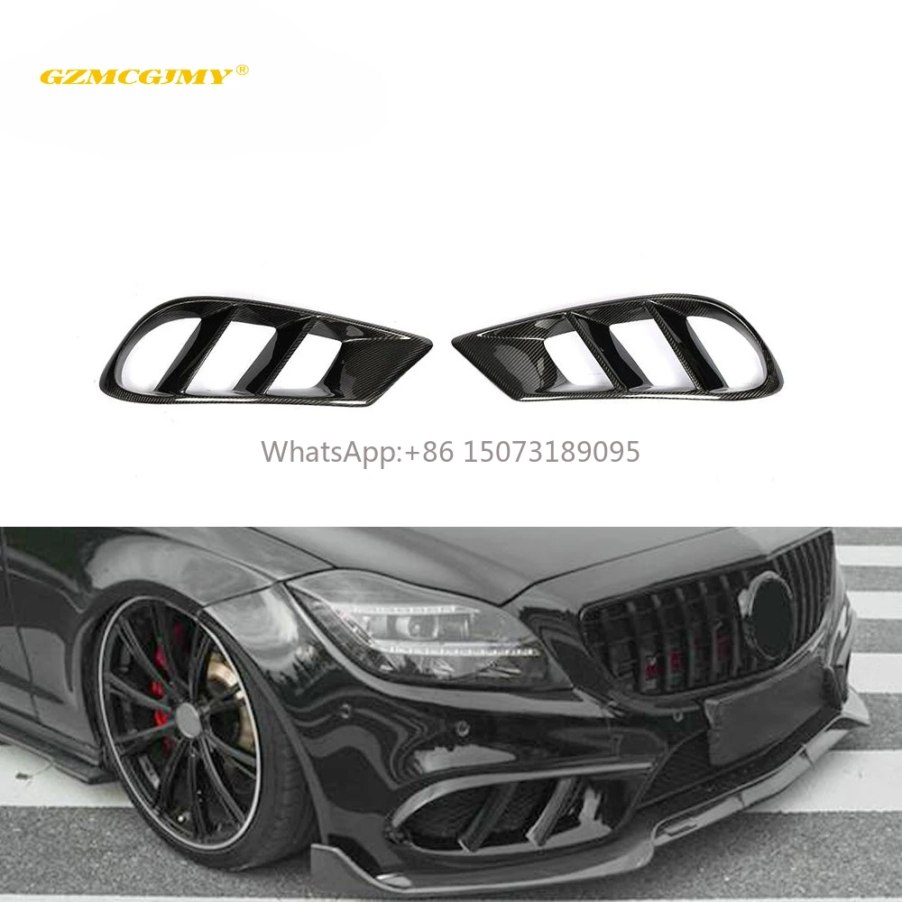 

Передний бампер из углеродного волокна, крышка вентиляционного отверстия, накладка, противотуманная фара, сетчатая решетка, рамка для Mercedes Benz Cls W218 Sport 2014-2017